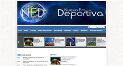 Desktop Screenshot of nuevaeradeportiva.com